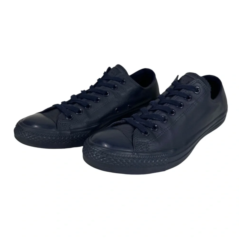 Converse Unisex Men 9.5 | Women 11.5 Chuck‎ Taylor Blue Leather Lo-Top Sneakers
